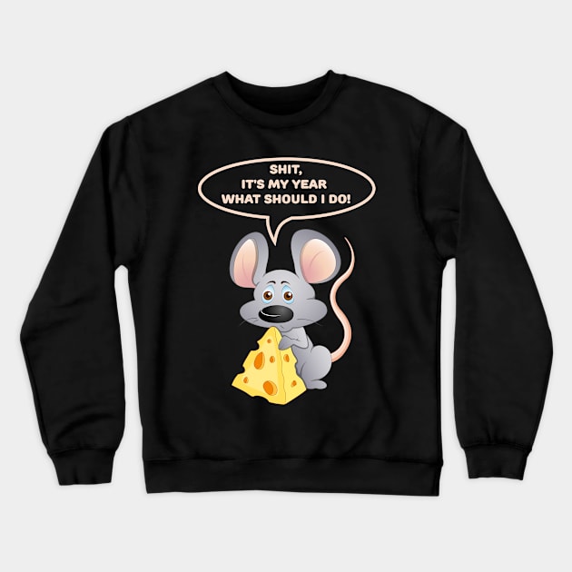 Year Of The Rat Crewneck Sweatshirt by Trapezoid